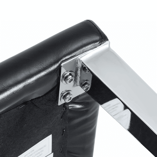 Conjunto de 2 cadeiras de jantar - design minimalista em couro sintético PU com pernas metálicas - preto e prateado