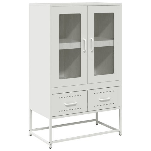Armário alto - Bufete - Móvei de apoio 68x39x111,5 cm aço branco pt2224