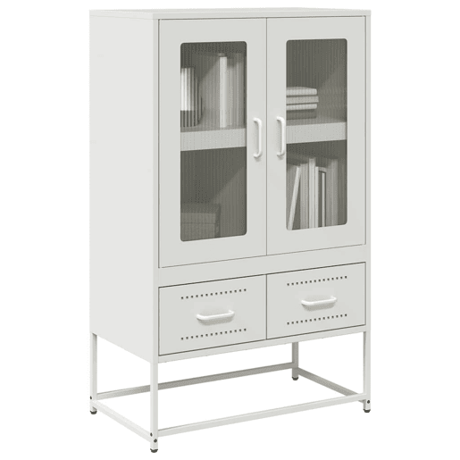 Armário alto - Bufete - Móvei de apoio 68x39x111,5 cm aço branco pt2224