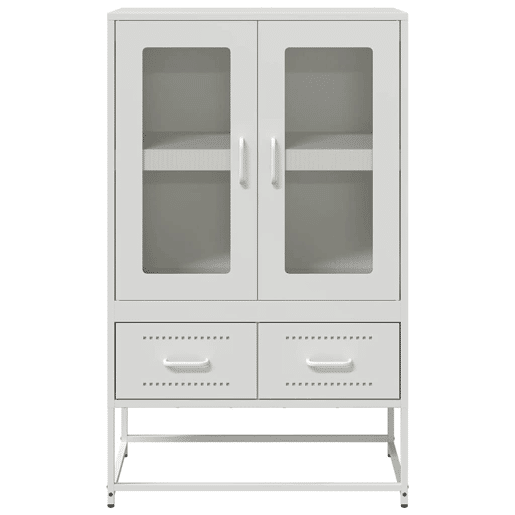 Armário alto - Bufete - Móvei de apoio 68x39x111,5 cm aço branco pt2224