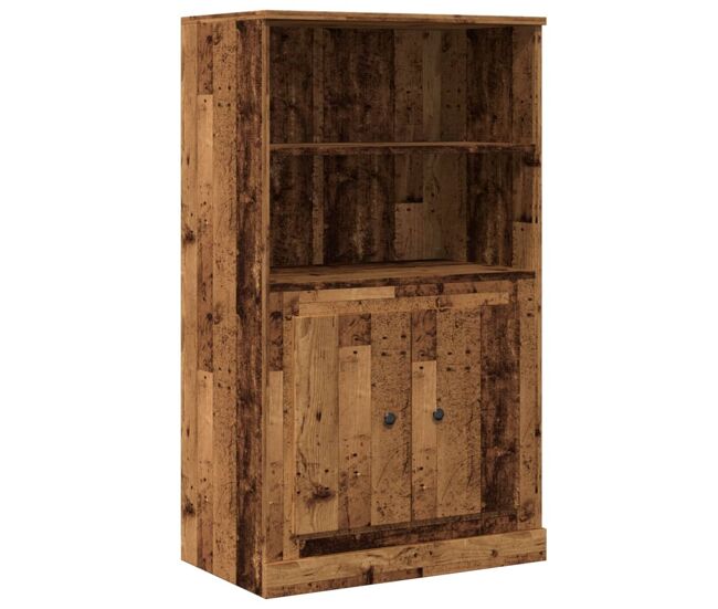 Aparador - mueble de almacenamiento de madera de ingeniería envejecido 60x35,5x103,5 cm es3261