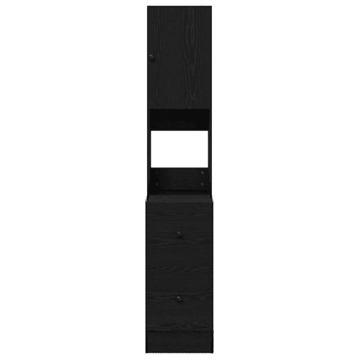 Bufete - Móvei de apoio de Cozinha com gaveta Carvalho Preto 32 x 50 x 180 cm pt2428