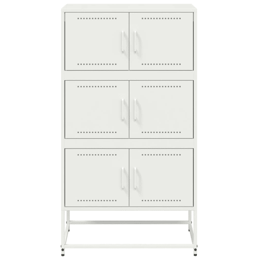 Aparador - Bufete - Móvei de apoio 68,5x38,5x123,5 cm aço branco pt2218