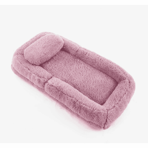 Sofá-cama tipo humano com 5 posições - ajustável, para jogos, meditação e relaxamento, tecido felpudo - Rosa
