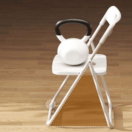 HOMCOM Conjunto de 6 Cadeiras Dobráveis de Plástico e Aço Cadeiras Dobráveis com Encosto Curvo Assento Côncavo com Ventilação Para Espaços Pequenos Sala de Estar Sala de Jantar Cozinha 48,5x47x75 cm Branco