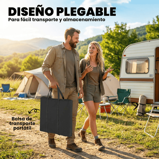 Outsunny Mesa Dobrável de Limpeza de Peixe Portátil para Camping com Altura Ajustável, Torneira, Pia e Cesto Dobráveis, Mangueira, Bolsa de Transporte, Régua e Ranhuras