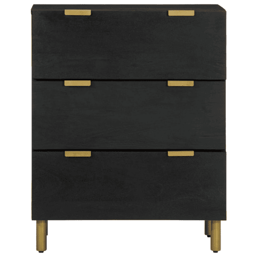 Aparador - Bufete - Móvei de apoio 60x33x75 cm derivados de madeira preto pt3535