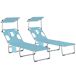 Tumbonas Plegable Acero Galvanizado, Textilene Outsunny Tumbonas Plegable Acero Galvanizado, Textilene Outsunny Azul