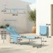 Tumbonas Plegable Acero Galvanizado, Textilene Outsunny Tumbonas Plegable Acero Galvanizado, Textilene Outsunny Azul