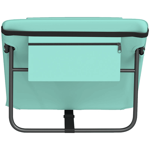 Outsunny Conjunto de 2 Tapetes de Praia Dobráveis, Tapetes Portáteis com Encosto Ajustável, Almofada Acolchoada, Tecido Oxford 600D e Estrutura Metálica, para Jardim, 146x50x2 cm, Verde