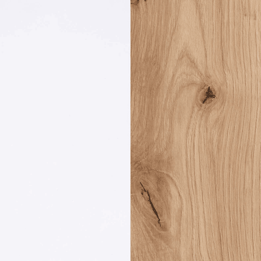 Salón Lunet en medida 190 cm Blanco Artik (Blanco Mate) - Alpino 140 x 36,2 x 35 cm