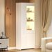 Vitrina con 2 puertas y 1 cajón Vitrina con 2 puertas y 1 cajón Blanco