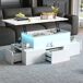 Mesa de centro de mdf 100x50 Mesa de centro de mdf 100x50 Blanco