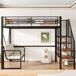 Cama alta para niños 95x251 Cama alta para niños 95x251 Blanco
