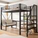 Cama alta para niños 95x251 Cama alta para niños 95x251 Blanco