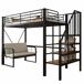 Cama alta para niños 95x251 Cama alta para niños 95x251 Blanco