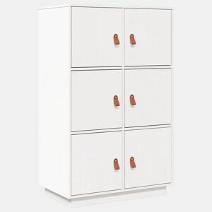 Aparador - Bufete - Móvei de apoio alto 67x40x108,5 cm pinho maciço branco pt3949