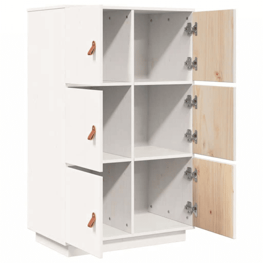 Aparador - Bufete - Móvei de apoio alto 67x40x108,5 cm pinho maciço branco pt3949