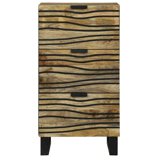 Aparador - Bufete - Móvei de apoio Castanho 40 x 33 x 75 cm Madeira de mangueira maciça pt4743