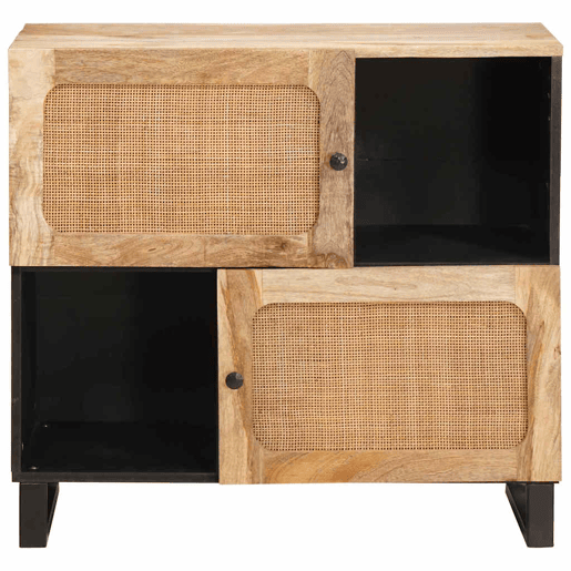 Bufete - Móvei de apoio Castanho 80 x 33 x 75 cm Madeira de manga maciça pt4769