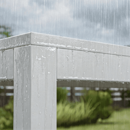 Outsunny Conjunto de Mesa e Cadeiras de Jardim de 7 Peças Móveis de Jardim para Exterior com Mesa de Plástico PSPC 6 Cadeiras Empilháveis Respiráveis Estrutura de Aço Resistente às Intempéries Branco