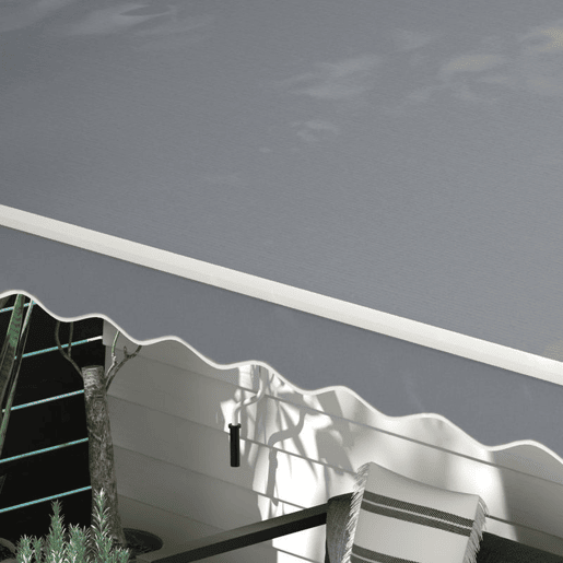 Outsunny Toldo Manual Retrátil 395x245 cm, Toldo Exterior para Terraço com Ângulo Ajustável, Braços Articulados, Montagem na Parede, Estrutura de Alumínio, Anti-UV e Impermeável, Ideal para Jardim, Cinzento