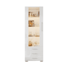 Vitrine de mdf com 1 porta,3 gavetas e luz led,branco