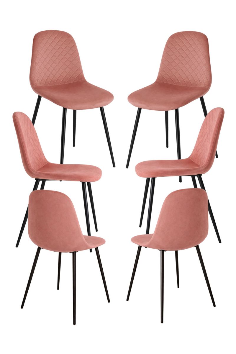 Pack 6 sillas boide - rosa
