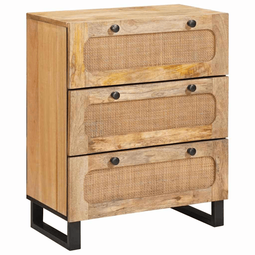 Bufete - Móvei de apoio Castanho 60 x 33 x 75 cm Madeira de manga maciça pt4753