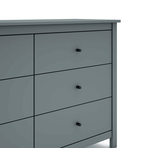 Cómoda Sail 6 gavetas Verde Salvia 130 x 80 x 45 cm Cómoda Sail 6 gavetas Verde Salvia 130 x 80 x 45 cm