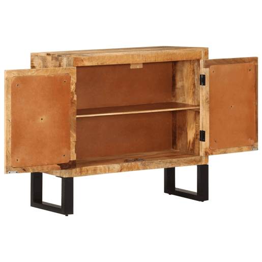 Aparador - Bufete - Móvei de apoio 80x30x71 cm madeira de mangueira áspera maciçametal pt3902 Aparador - Bufete - Móvei de apoio 80x30x71 cm madeira de mangueira áspera maciçametal pt3902