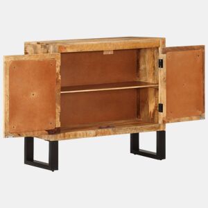 Aparador - Bufete - Móvei de apoio 80x30x71 cm madeira de mangueira áspera maciçametal pt3902