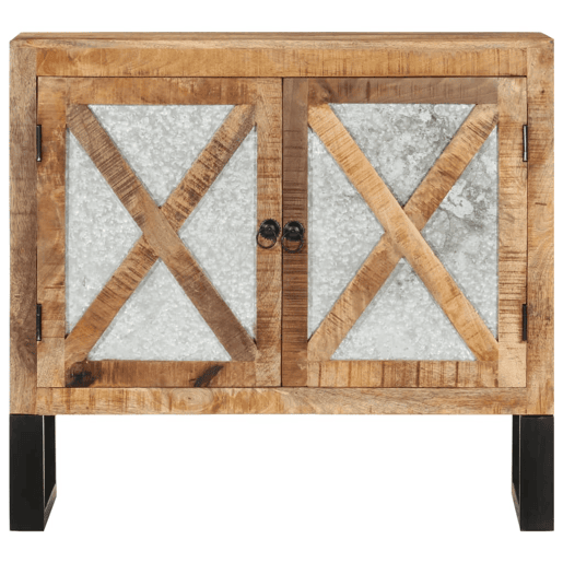 Aparador - Bufete - Móvei de apoio 80x30x71 cm madeira de mangueira áspera maciçametal pt3902 Aparador - Bufete - Móvei de apoio 80x30x71 cm madeira de mangueira áspera maciçametal pt3902