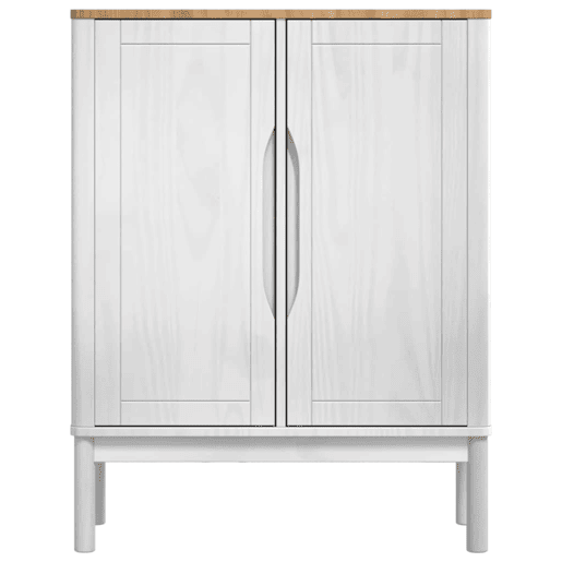 Bufete - Móvei de apoio Branco 70 x 30 x 70,5 cm Madeira de Pinho Sólido pt4045