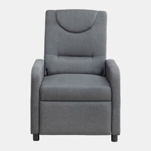 Poltrona reclinável - função de descanso e reclinação - ajustável - cinza escuro