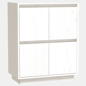 Aparador - Bufete - Móvei de apoio 60x34x75 cm madeira de pinho maciça branco pt3945