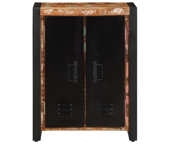 Aparador - mueble de almacenamiento madera maciza reciclada multicolor 55x35x70 cm es4663