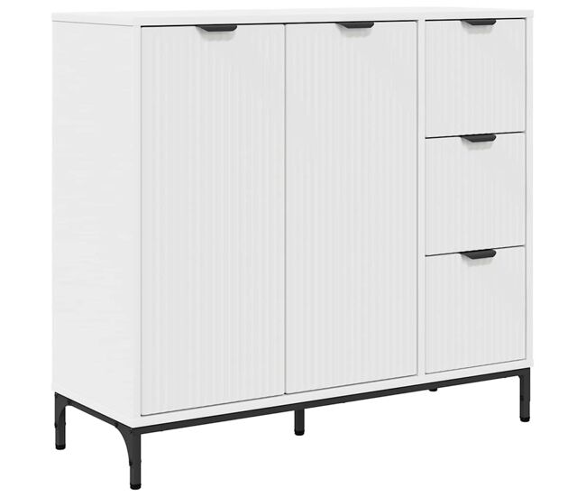 Aparador - mueble de almacenamiento con cajón 89,5 x 33 x 82 cm madera de ingeniería es1737
