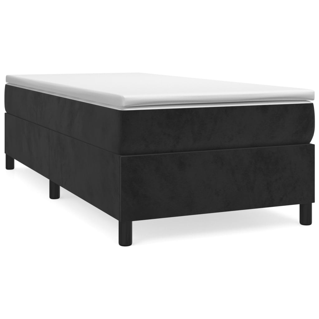 Estructura de cama individual para adultos 80x203 Negro