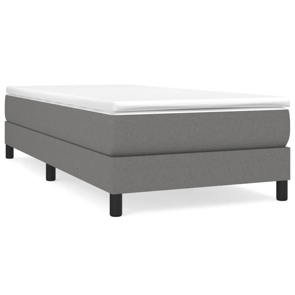 Estructura de cama individual para adultos 100x203 Gris Oscuro
