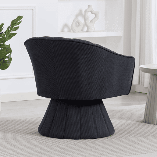 Cadeira de escritório 360° - Encosto ergonómico, apoios de braços envolventes, design moderno - Cinza escuro