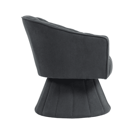 Cadeira de escritório 360° - Encosto ergonómico, apoios de braços envolventes, design moderno - Cinza escuro