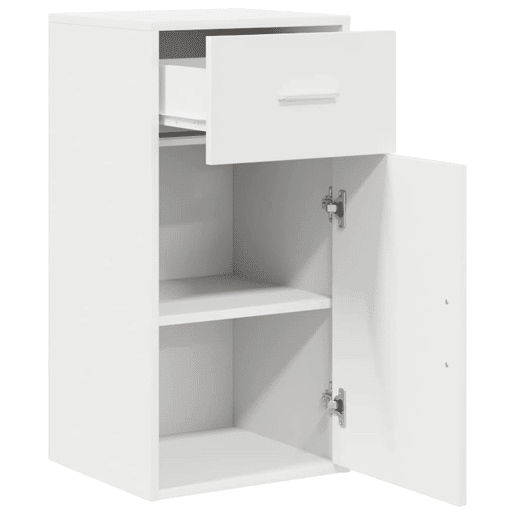 Bufete - Móvei de apoio com gaveta Branco 38 x 34 x 75 cm pt1735 Bufete - Móvei de apoio com gaveta Branco 38 x 34 x 75 cm pt1735