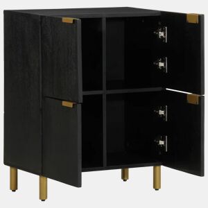 Aparador - Bufete - Móvei de apoio 60x33x75 cm derivados de madeira preto pt3537