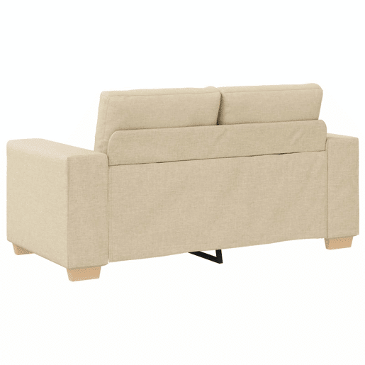 vidaXL Sofá 3 pcs Creme 221 x 80 x 80 cm Tecido de mistura de linho vidaXL Sofá 3 pcs Creme 221 x 80 x 80 cm Tecido de mistura de linho