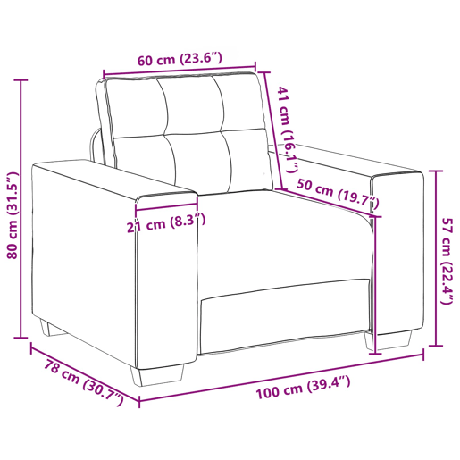 vidaXL Sofá 3 pcs Creme 221 x 80 x 80 cm Tecido de mistura de linho vidaXL Sofá 3 pcs Creme 221 x 80 x 80 cm Tecido de mistura de linho