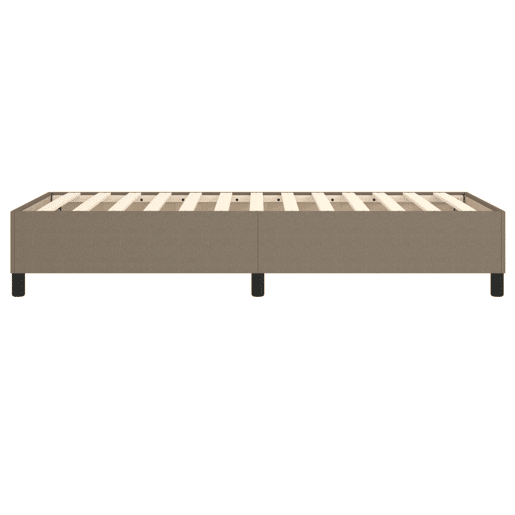 Estrutura de cama de solteiro para adultos com molas 80x200 cm tecido cinzento