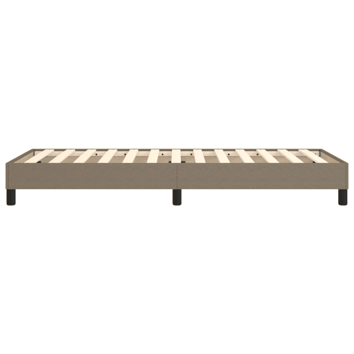 Estrutura de cama de solteiro para adultos com molas 80x200 cm tecido cinzento