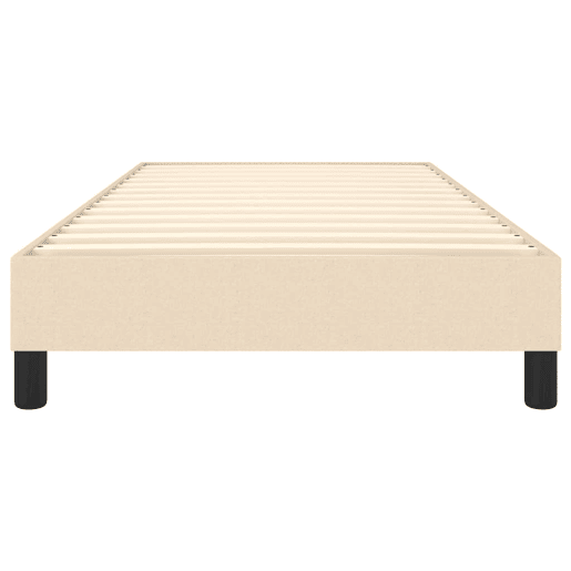 Estrutura de cama de solteiro para adultos com molas 80x200 cm creme