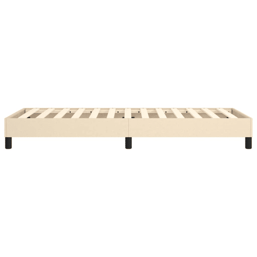 Estrutura de cama de solteiro para adultos com molas 80x200 cm creme